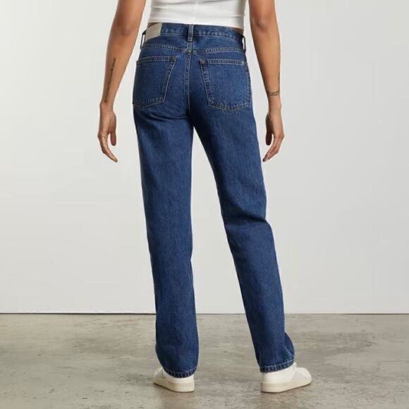 Everlane Everybody Jean Button Fly Dark Wash Jeans size E8 / women’s 31 - Picture 2 of 13